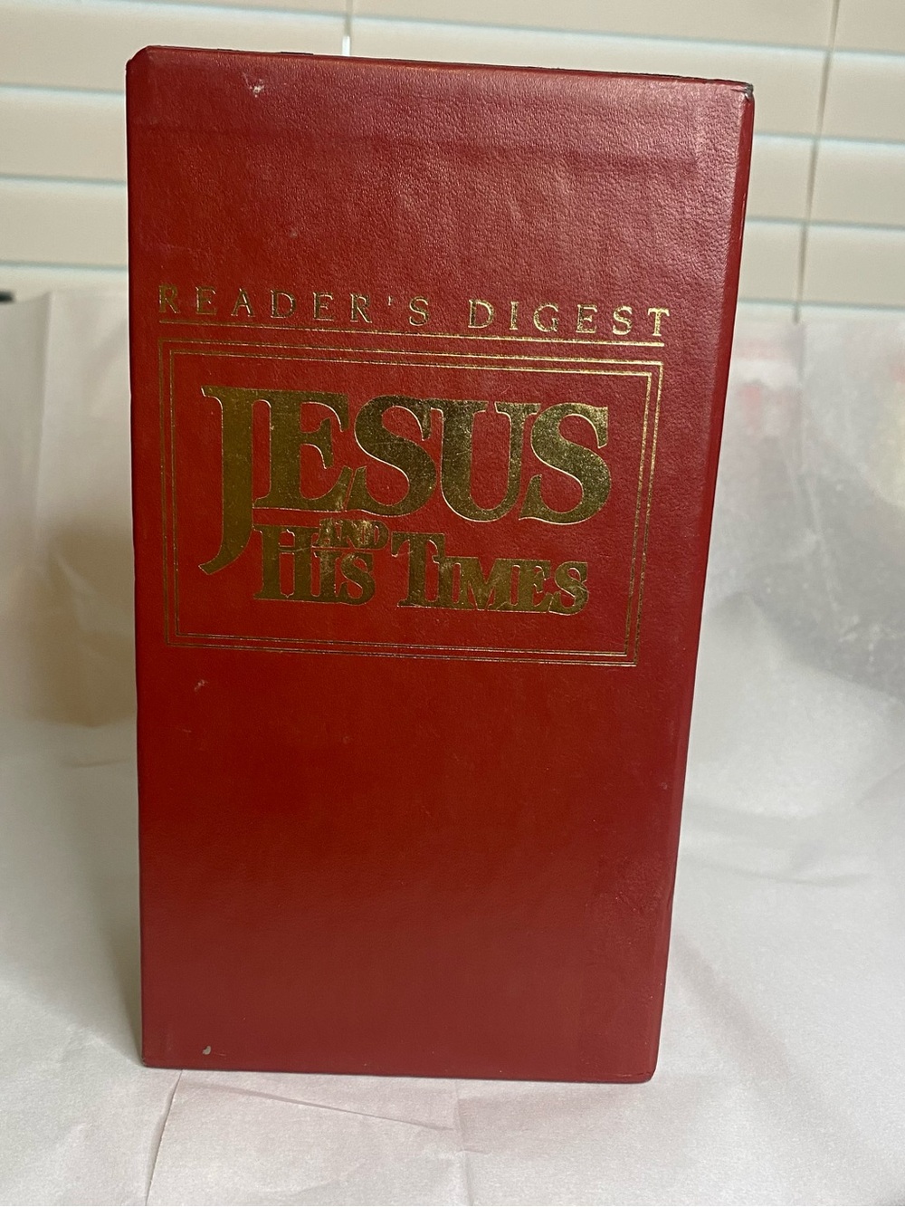 Reader's Digest 'Jesus and His Times' Hardcover Book - Red